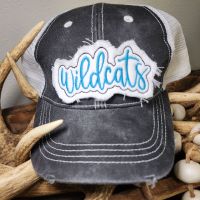 Hat Patch Wildcats In the Hoop Embroidery
